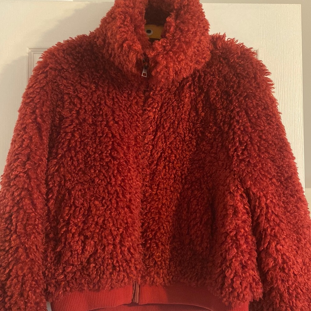 Red Sherpa jacket